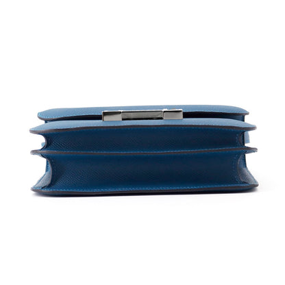 HERMES Constance3 Miroir Blue Thalassa Epsom Size Mini