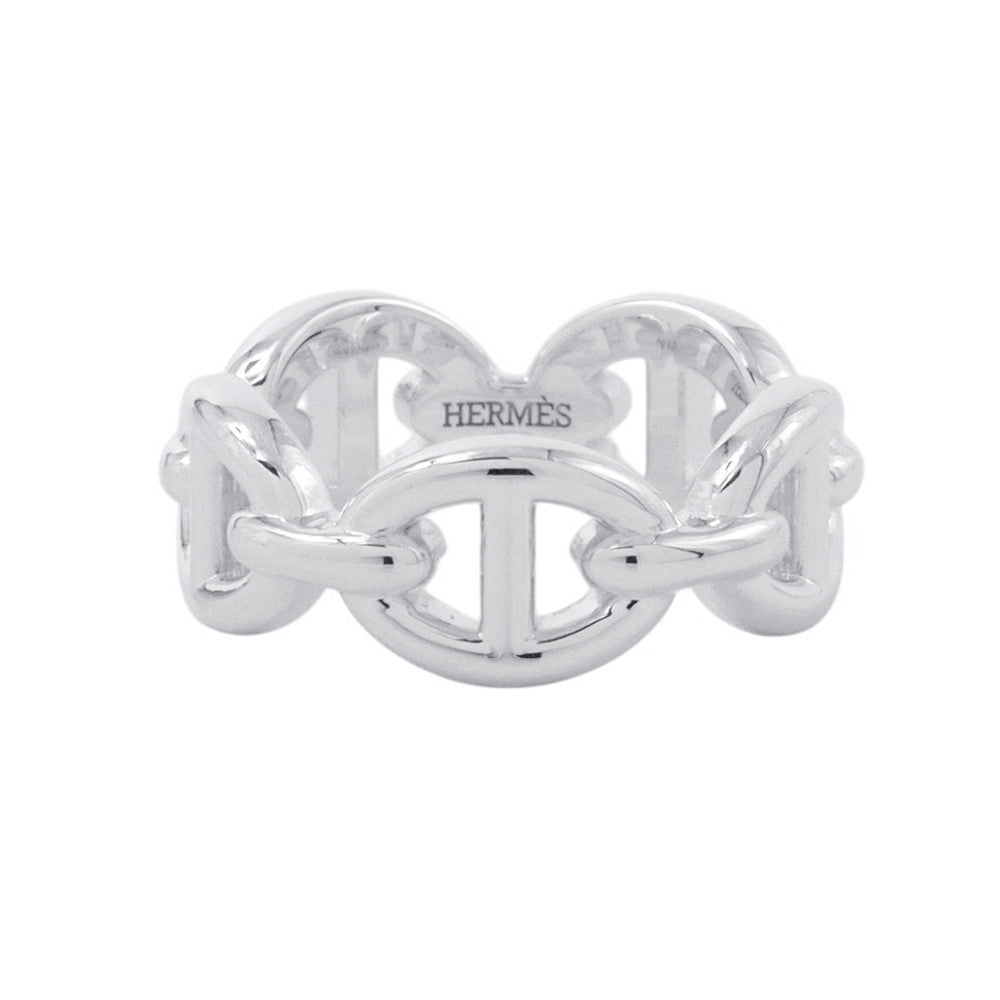 HERMES Chaine d'Ancre Anchene Ring Size PM/48/#8 SV925