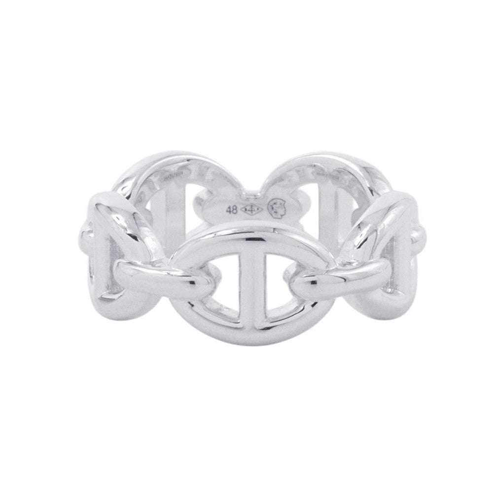 HERMES Chaine d'Ancre Anchene Ring Size PM/48/#8 SV925