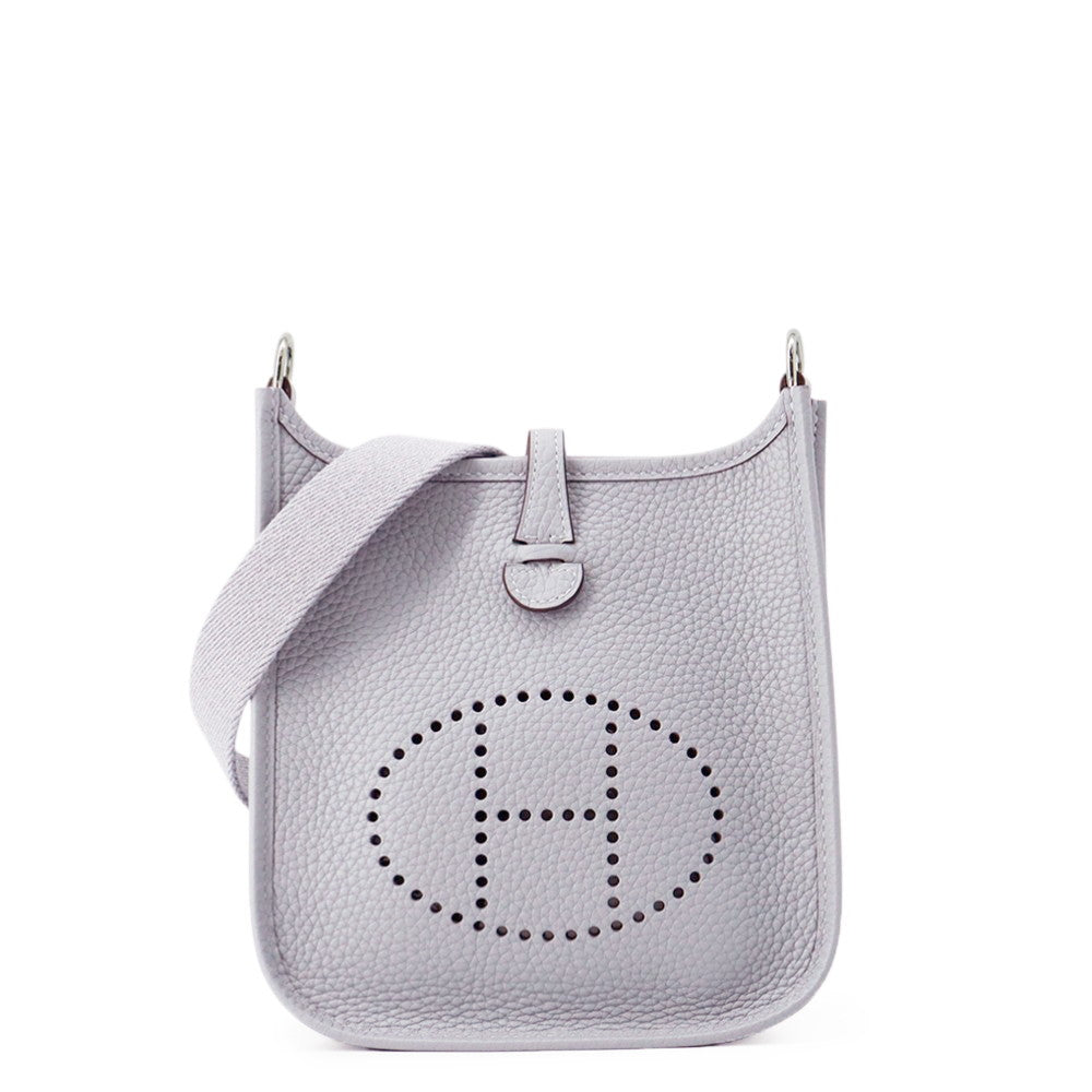 HERMES Evelyne Long Green Pantan Taurillon Clemence Size TPM