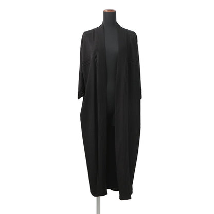 HERMES Long cardigan Size 34 Black Silk100%