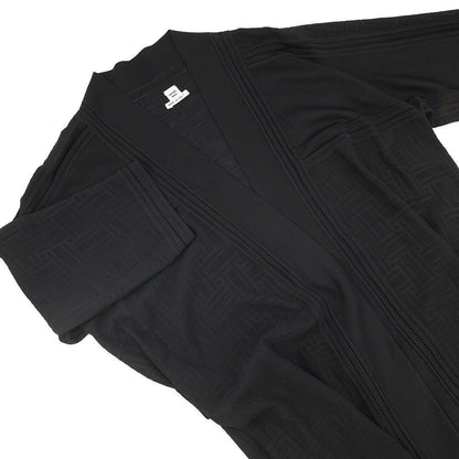 HERMES Long cardigan Size 34 Black Silk100%