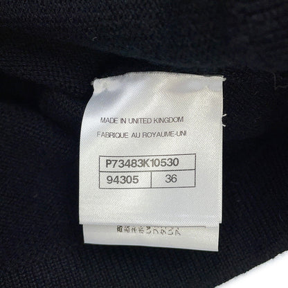 CHANEL IconButton Cardigan Size 36 BlackP73483 K10530 94305 Cashmere100%