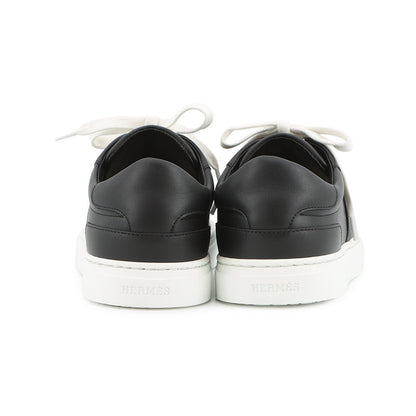 HERMES Sneakers Day Black Leather Size 36