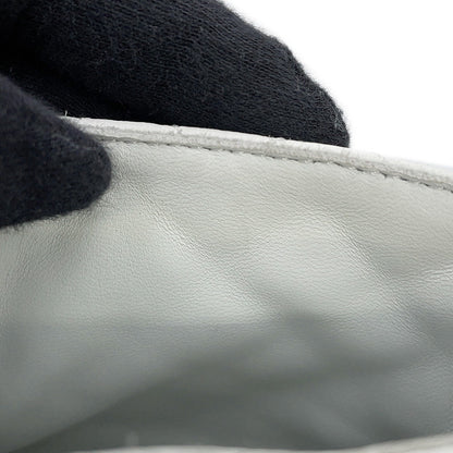CHANEL CC Logo High-Top Sneakers White/BlackG36424 Leather Size 36H
