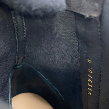 CHANEL Camellia short boots BlackG45310 suede Size 37C