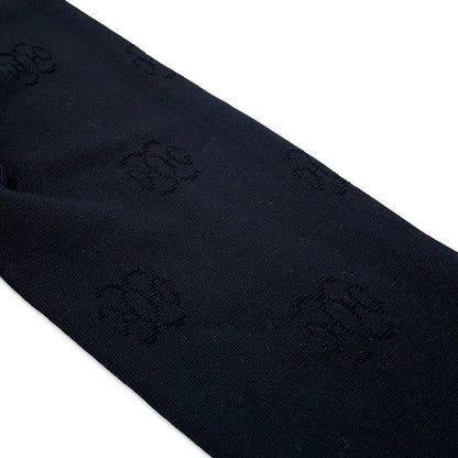 HERMES H lift cardigan Size 36 Black Silk57% Cotton43%