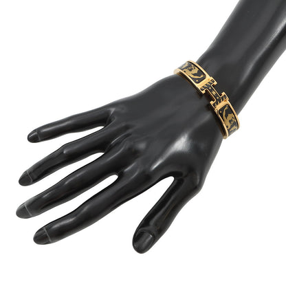 HERMES ClicH Drawn in by the charm of Orpheus Size PM Black/Gold Metal Enamel