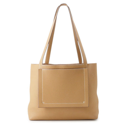 HERMES Cabas Sellier Biscuit Taurillon Clemence Size 31