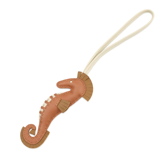 HERMES Ipo (seahorse) Gold/Craie/Kraft Lambskin