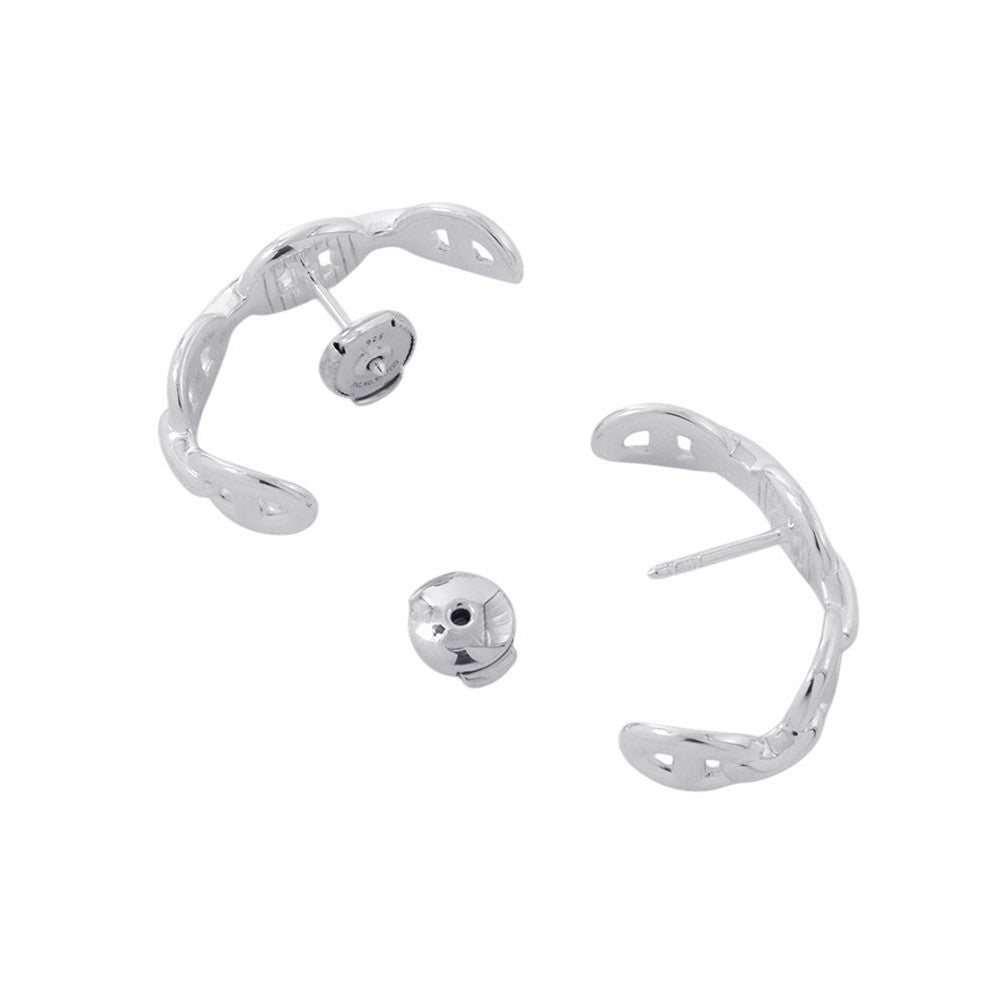 HERMES Chaine d'Ancre Earrings Size TPM SV925