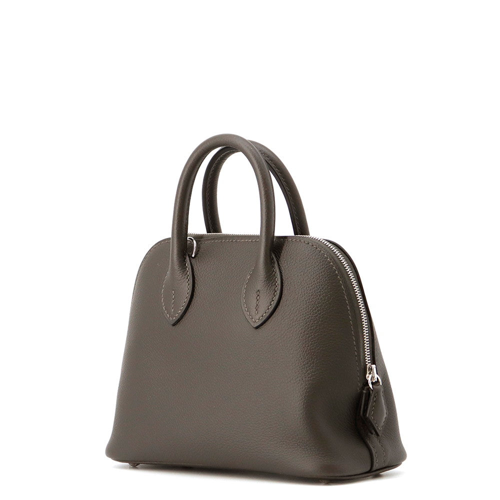 HERMES Bolide 1923 Vert Bronze Evercolor Size Mini