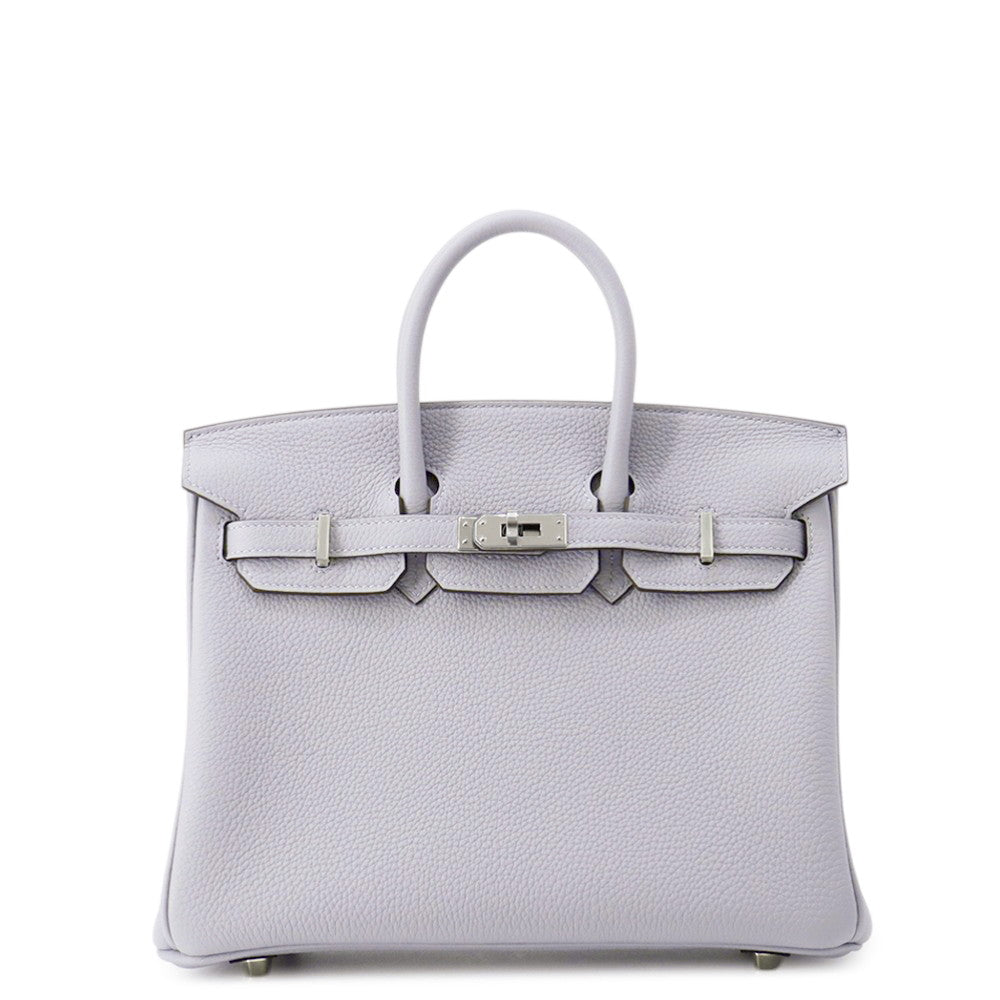 HERMES Birkin Green Pantan Togo Leather Size 25