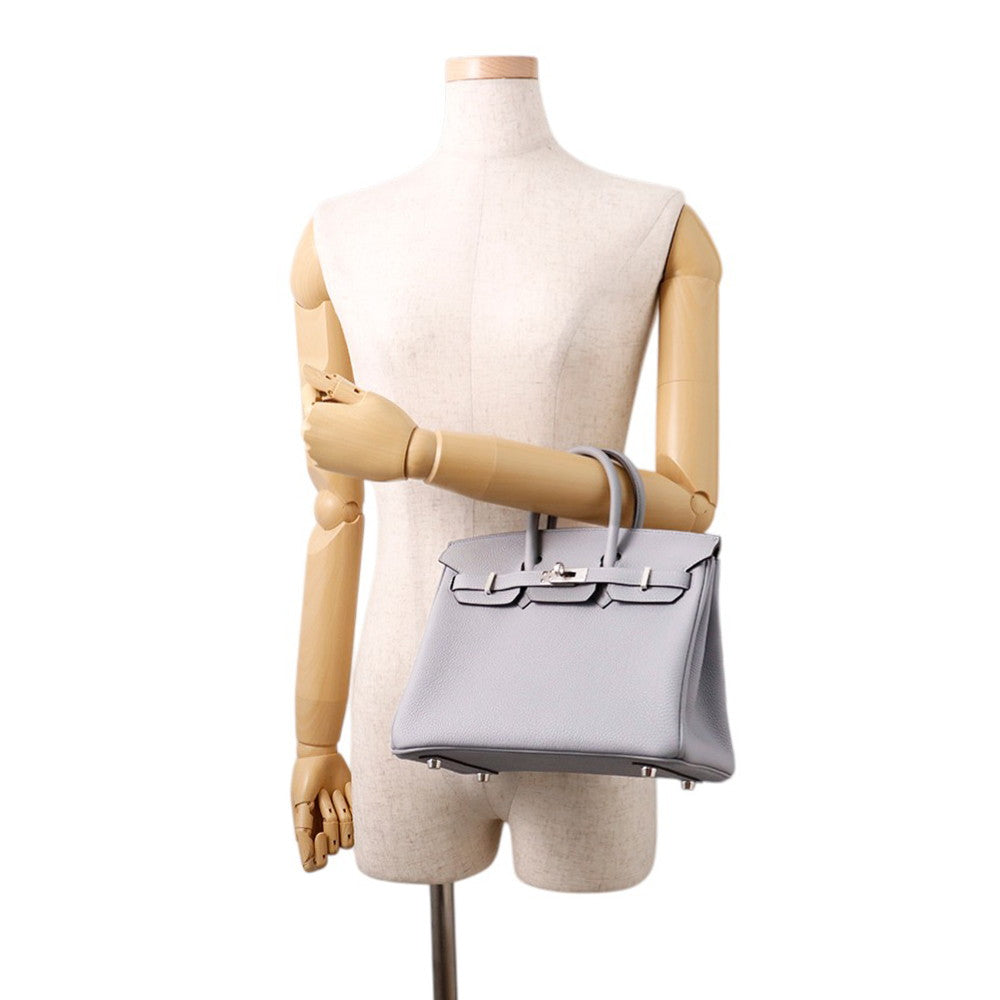 HERMES Birkin Green Pantan Togo Leather Size 25