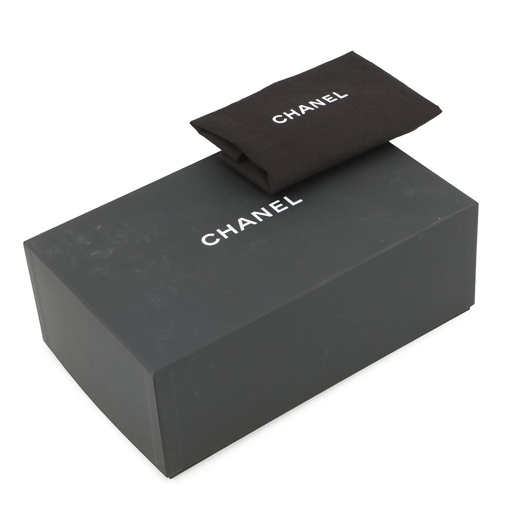 CHANEL Matelasse Top Handle Chain Vanity Bag BeigeAP2199 Lambskin