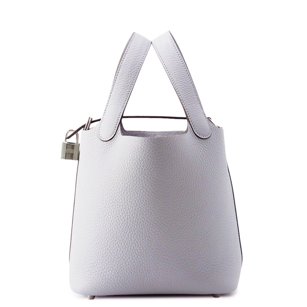 HERMES Picotin Lock Green Pantan Taurillon Clemence Size PM