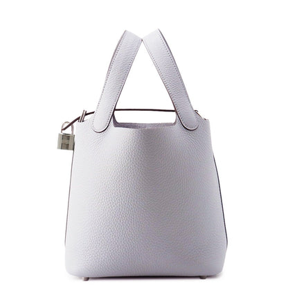HERMES Picotin Lock Green Pantan Taurillon Clemence Size PM