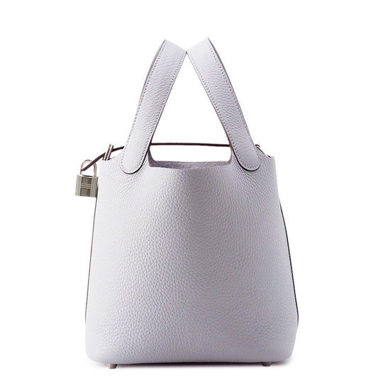 HERMES Picotin Lock Green Pantan Taurillon Clemence Size PM