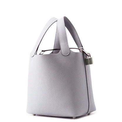 HERMES Picotin Lock Green Pantan Taurillon Clemence Size PM