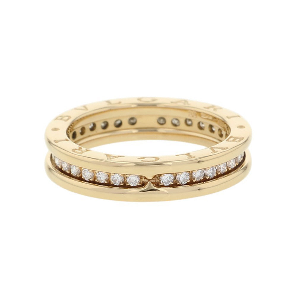 BVLGARI B.Zero1 1-band full diamond Size 55/#15 18K Yellow Gold