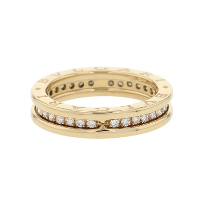 BVLGARI B.Zero1 1-band full diamond Size 55/#15 18K Yellow Gold