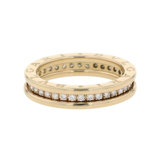 BVLGARI B.Zero1 1-band full diamond Size 55/#15 18K Yellow Gold