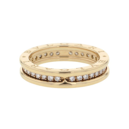 BVLGARI B.Zero1 1-band full diamond Size 55/#15 18K Yellow Gold