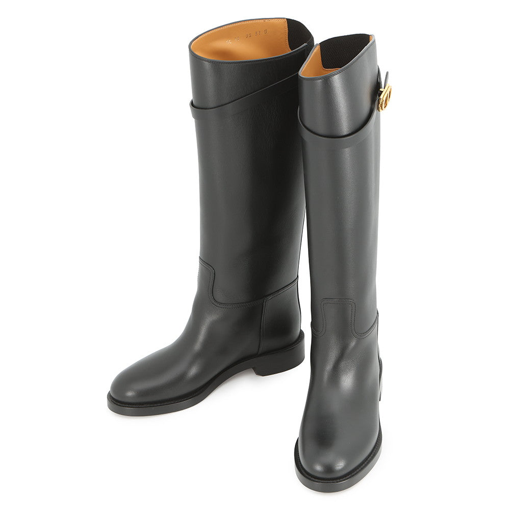 Dior EMPREINTE Empreinte Long Boots BlackKCI828VEA_S900 Calf Leather Size 37