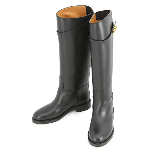 Dior EMPREINTE Empreinte Long Boots BlackKCI828VEA_S900 Calf Leather Size 37