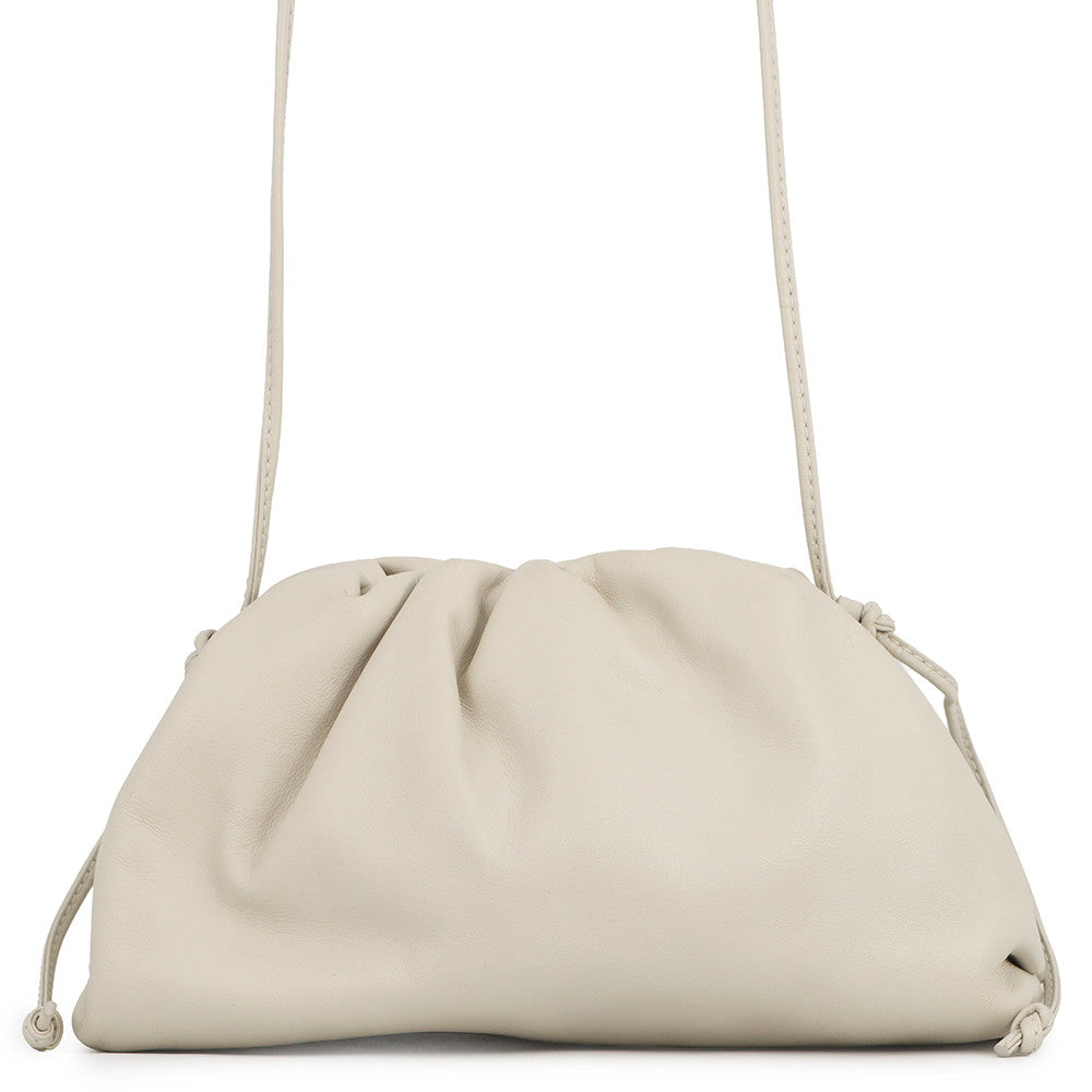 Bottega Veneta The Pouch Shoulder Bag Ivory585852 Leather Size Mini