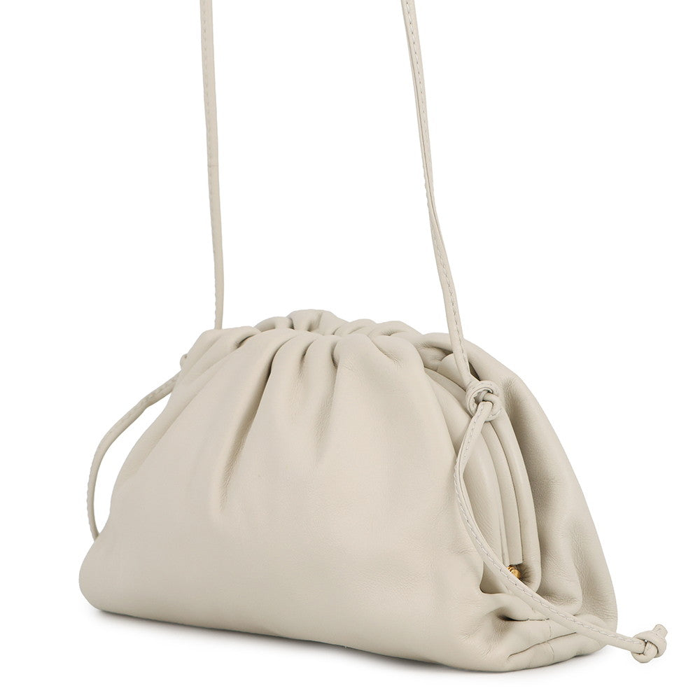 Bottega Veneta The Pouch Shoulder Bag Ivory585852 Leather Size Mini