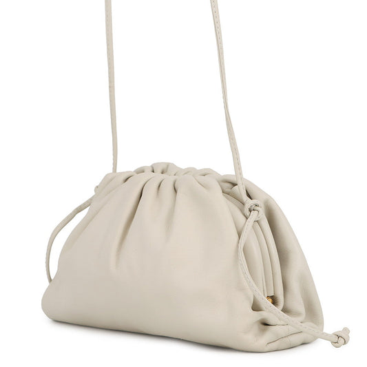 Bottega Veneta The Pouch Shoulder Bag Ivory585852 Leather Size Mini