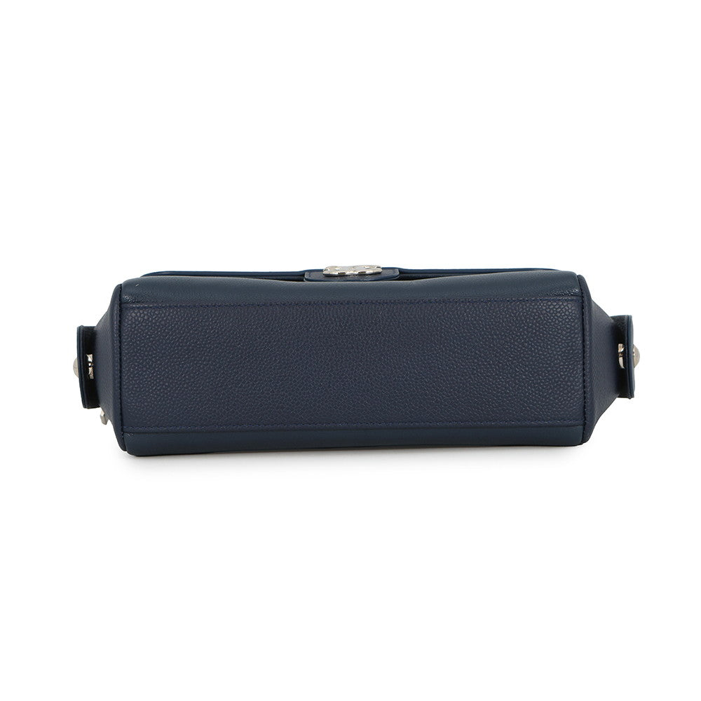 CHANEL Chain Shoulder Bag Navy Lambskin