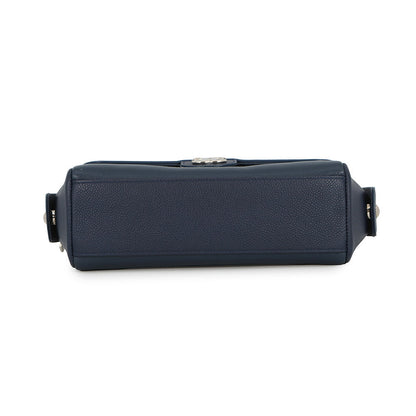 CHANEL Chain Shoulder Bag Navy Lambskin