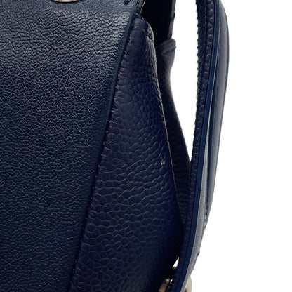 CHANEL Chain Shoulder Bag Navy Lambskin