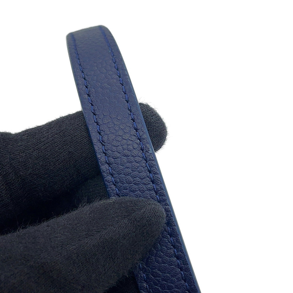 CHANEL Chain Shoulder Bag Navy Lambskin