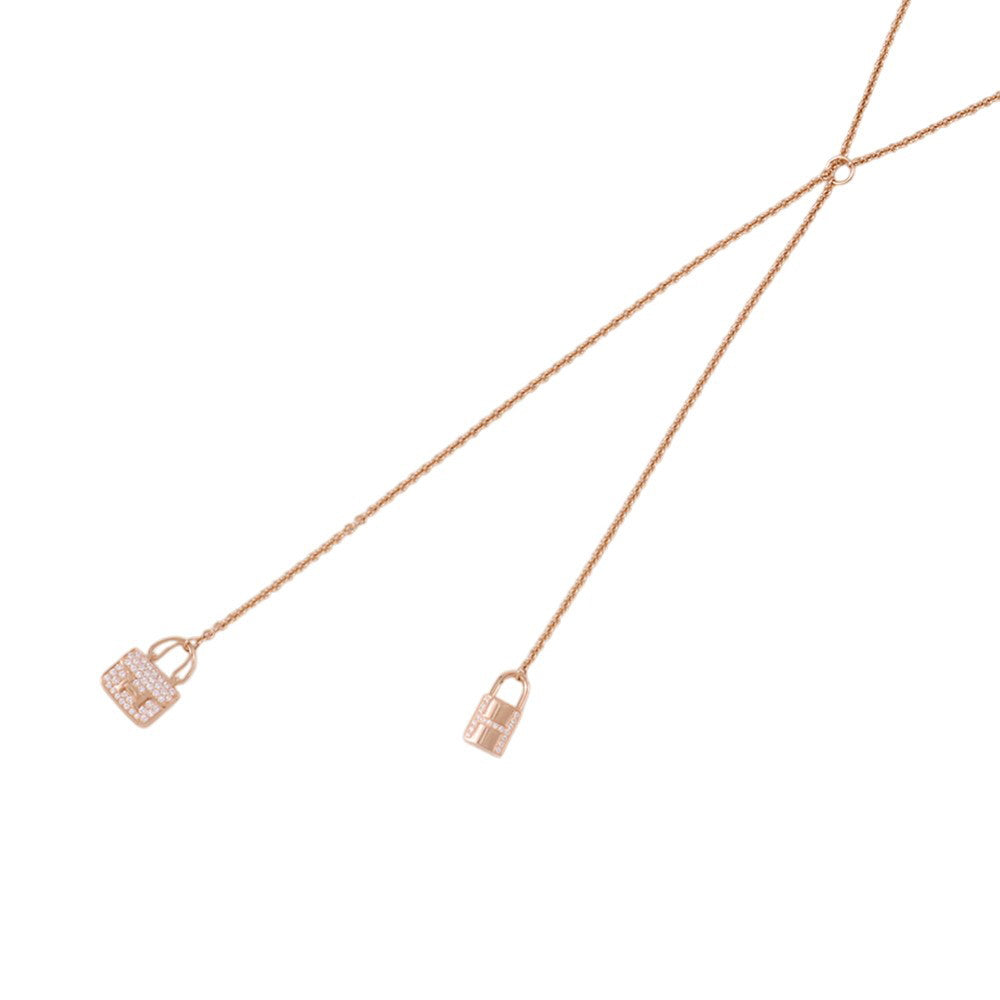HERMES Amulette ConstanceNecklaceH125303B 00TU 18K Pink Gold