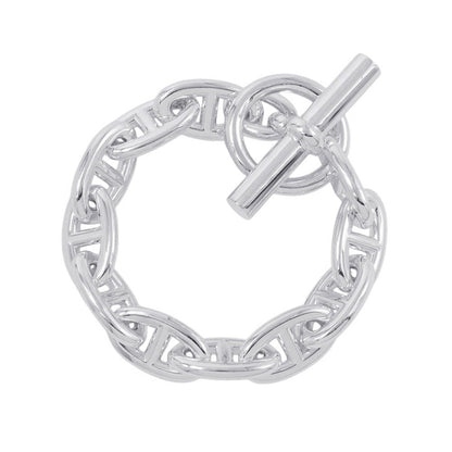 HERMES Chaine d'Ancre Bracelet 11 frames Size GM SV925