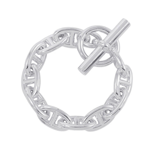 HERMES Chaine d'Ancre Bracelet 11 frames Size GM SV925