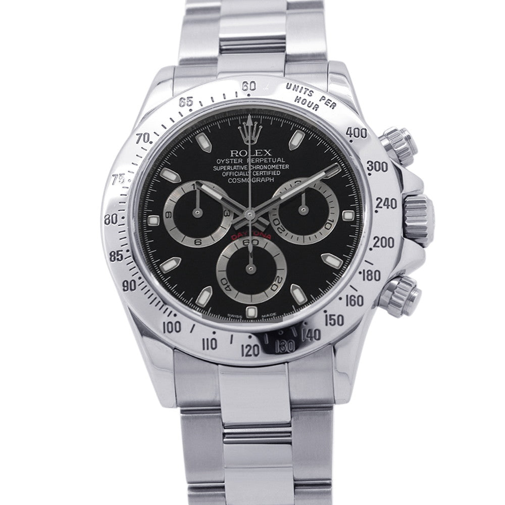 ROLEX Cosmograph Daytona W40mm Stainless Steel Black Dial116520