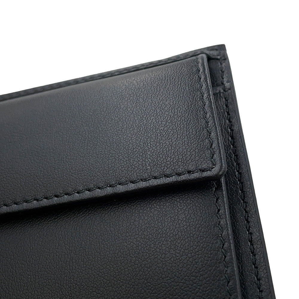 Dior CD Icon Bi-fold Wallet Black2ESBC027CDI_H00N Grained CalfLeather