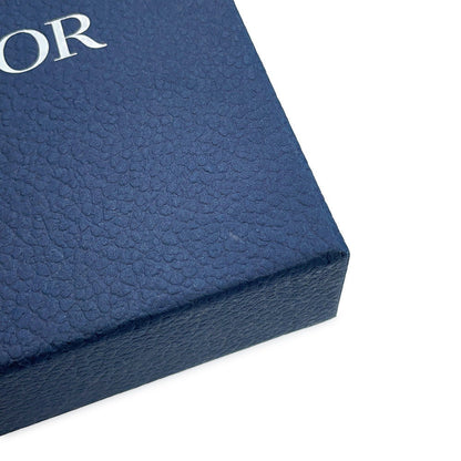 Dior CD Icon Bi-fold Wallet Black2ESBC027CDI_H00N Grained CalfLeather