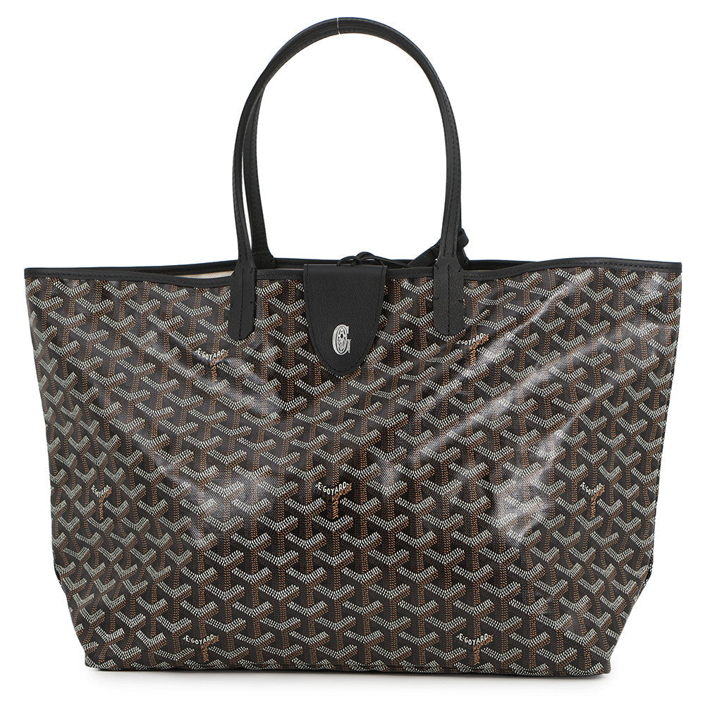 GOYARD Saint Louis BlackSTLCROPMLTY01CL01P PVC Leather Size PM