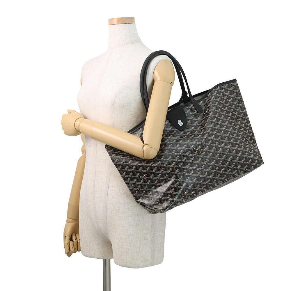 GOYARD Saint Louis BlackSTLCROPMLTY01CL01P PVC Leather Size PM