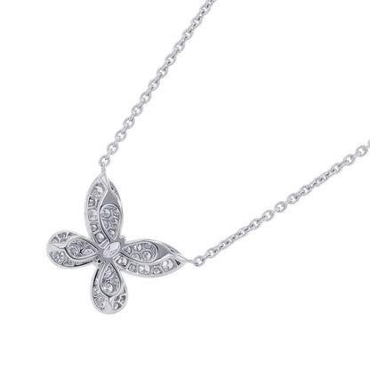 GRAFF Pave Butterfly Diamond Mini Pendant Size MiniRGP550 18K White Gold