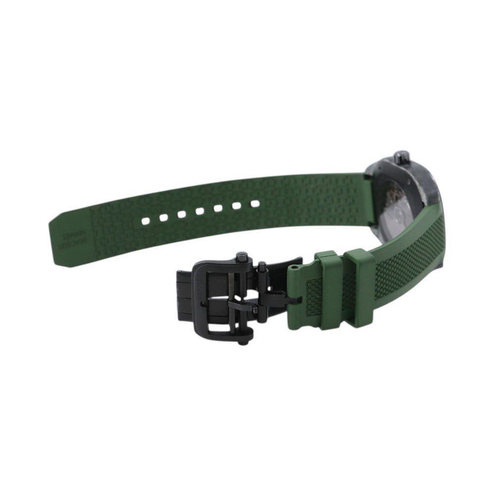 HERMES H08 H42mm×W39mm Glass fiber composite material TI Ceramic Rubber Black/Green DialSP1.746