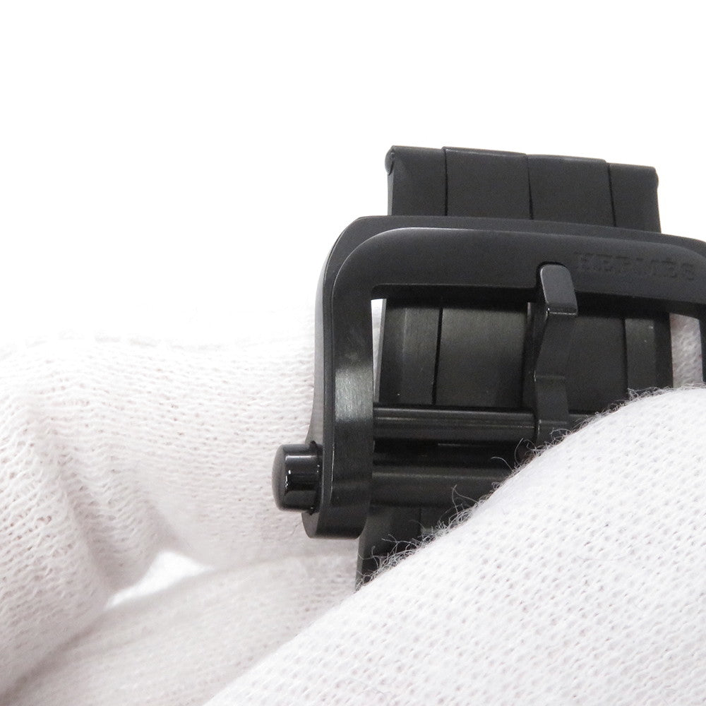 HERMES H08 H42mm×W39mm Glass fiber composite material TI Ceramic Rubber Black/Green DialSP1.746