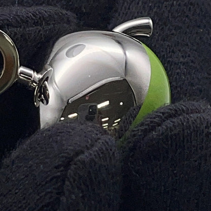 HERMES Bijoux de Bag Charm Black/Granit Metal Box Calf Leather