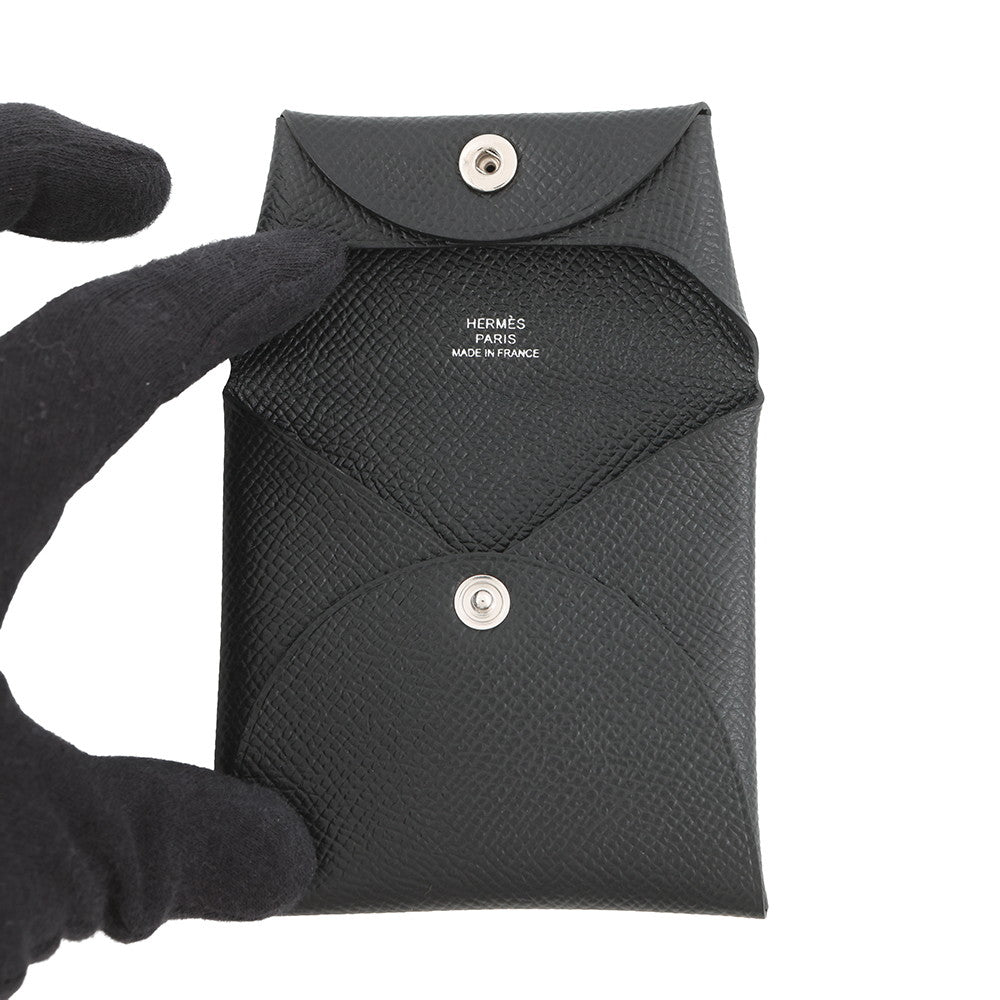 HERMES Bastia Black Epsom