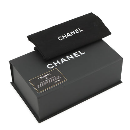 CHANEL Matelasse Kiss Lock ChainShoulder Bag Black Patent Leather Leather
